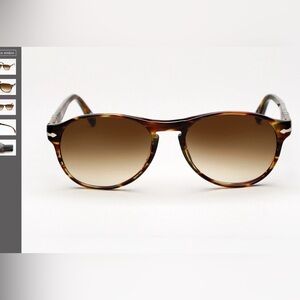 Persol Men’s Tortoiseshell Sunglasses with Brown Gradient Lenses
